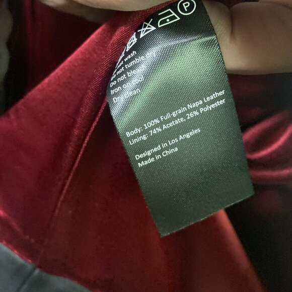 Cadogan Men's Black Leather Motorcycle Jacket SZ Medium New without tags - Picture 8 of 12